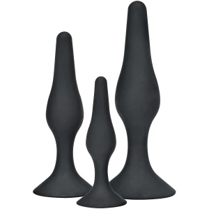 TOYJOY - ANAL PLAY CURVY COMPANIONS PLUG ANAL 3 PEÃAS PRETO